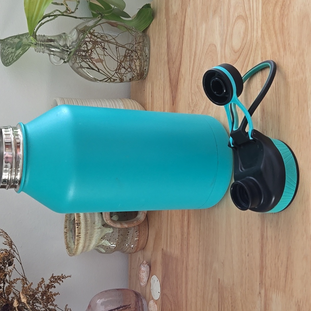 Teal TAL Water Bottle with Cap 64 Oz - Picture 2 of 3